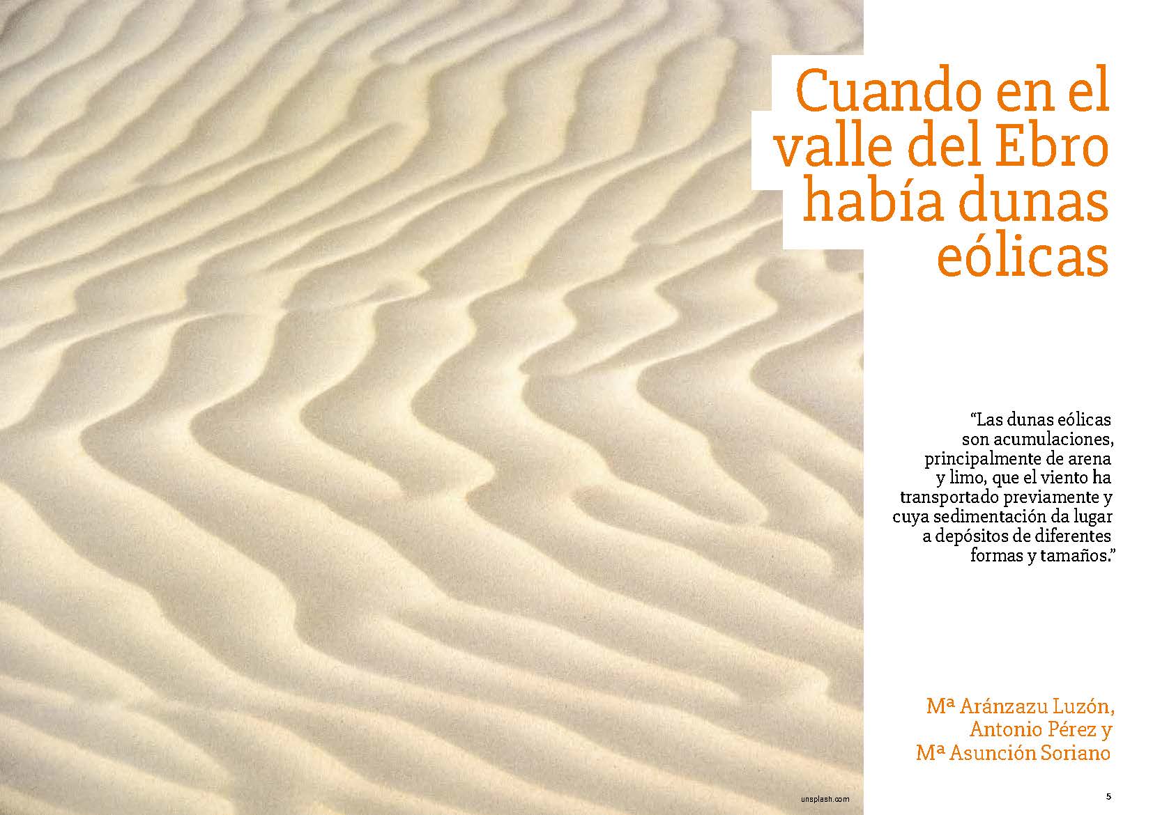 Cuando en el valle del Ebro había dunas eólicas