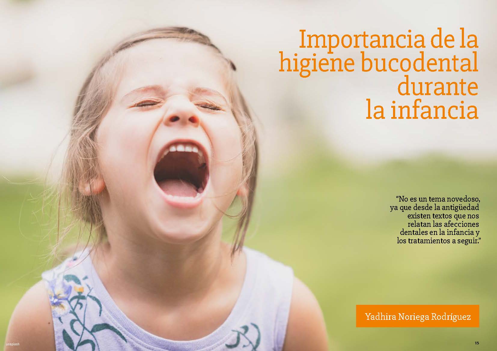 Importancia de la igiene bucodental durante la infancia