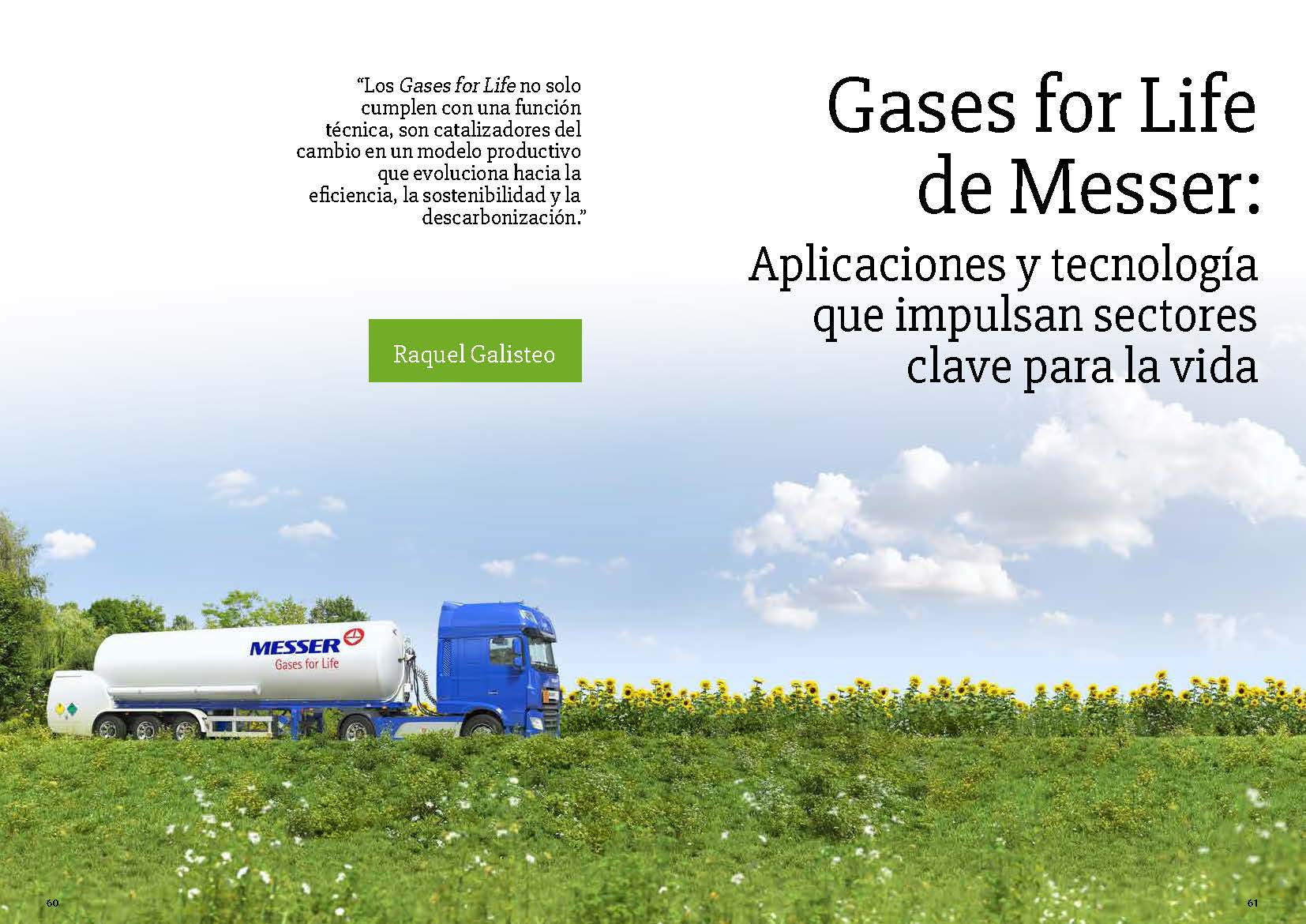35_05 Gases for life de Messer: Aplicaciones y tecnología que impulsan sectores clave para la vida